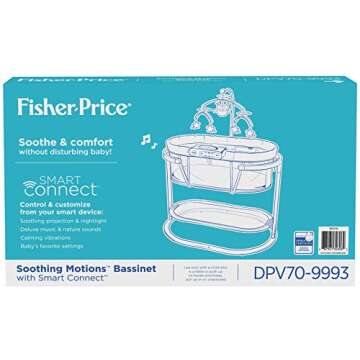 Fisher-Price Soothing Motions Bassinet with Smart Connect