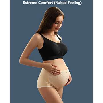 iloveSIA Nursing Bras for Breastfeeding - Seamless Comfort, 3 Pack Size L