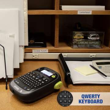 LABELWORKS Epson LW-PX300 Industrial Label Maker for Office – Compatible with Stickers, Magnets, and Shrink Tube, Portable Handheld Design