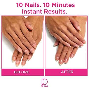 Nail Repair for Damaged Nails - Nail Strengthener for Thin Nails, Nail Strengthener for Damaged Nails - Nail Products with Exfoliator, Primer Nail Buffer, and Moisturizer for Brittle Nails