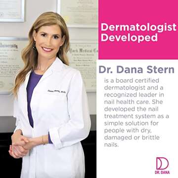 Nail Repair for Damaged Nails - Nail Strengthener for Thin Nails, Nail Strengthener for Damaged Nails - Nail Products with Exfoliator, Primer Nail Buffer, and Moisturizer for Brittle Nails