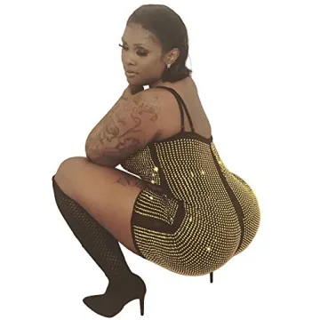 Gold Sequins Bodycon Jumpsuit for Women's Night Out