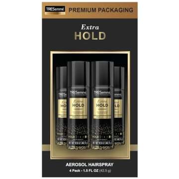 TRESemmé Tres Two Spray Hairspray, Extra-Firm Control, Strong Hold with Touchable Feel, Humidity Resistant, All Day Frizz Control, Pack of 4 – 1.5 oz each