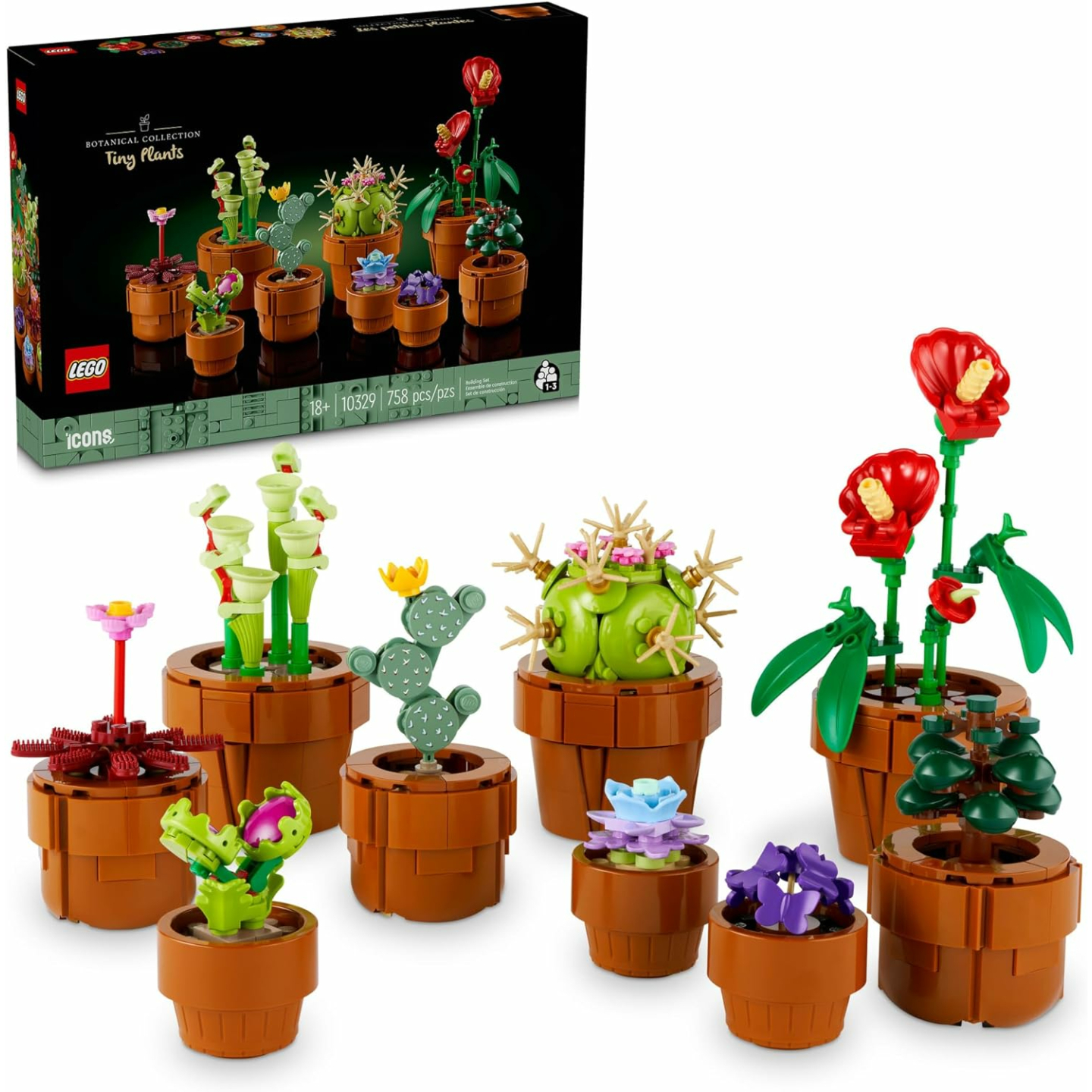 LEGO Tiny Plants Building Set - Cactus Décor Gift