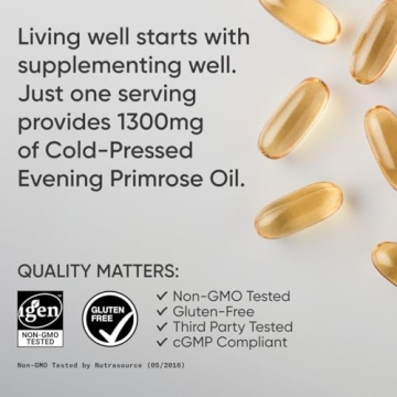 Evening Primrose Oil Softgels Support Women’s Health