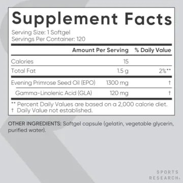 Evening Primrose Oil Softgels Support Women’s Health