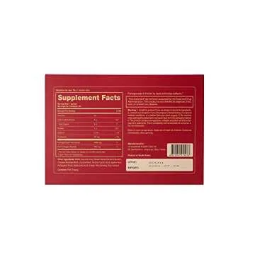 LG H&H re:tune Red Pomegranate Collagen I Liquid Collagen Supplement, Pomegranate Concentrate, Fish Scale Collagen Peptide 500 mg, Red Ginseng Concentrate, Hyaluronic Acid Vitamin C, 28 Packets