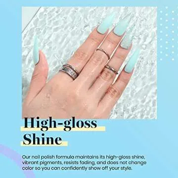 Beetles Blue Gel Nail Polish, 6 Colors Baby Bule Tropical Blue Summer Sky Gel Polish Kit Soak Off Uv LED Lamp Summer Gel Nail Polish Manicure Nail Art DIY Home Salon Gifts for Women Girls