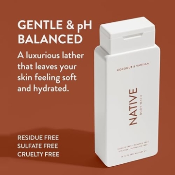 Native Body Wash with Natural Ingredients Consists of Soothing Scents