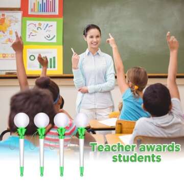 Lincia 24 Pcs Sport Funny Pen Hoop Ballpoint Pen Novelty Pen Bulk Plastic Sports Soccer Basketball Baseball Football Tennis Themed Pen for Birthday Party School Award Party Favor Supplies(Golf)