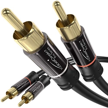 KabelDirekt 25ft RCA/Phono Cable - Flawless Sound Quality & Durable Design