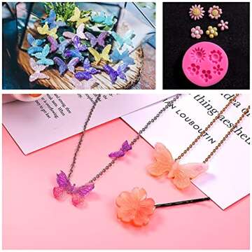 8 Pack Fondant Silicone Molds for Cake Decorating and Crafts