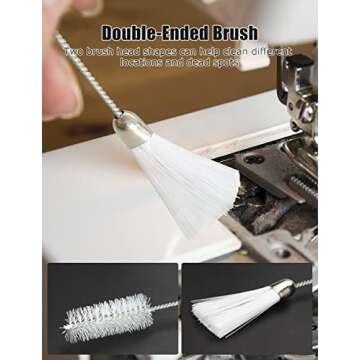 Sewing Machine Cleaning Kit, Mellbree 8pcs Repair Machine Sewing Tools includes Tweezer Double Headed Lint Brush Different Size Screwdrivers and Seam Rippers to Boost Machine Sewing Performance