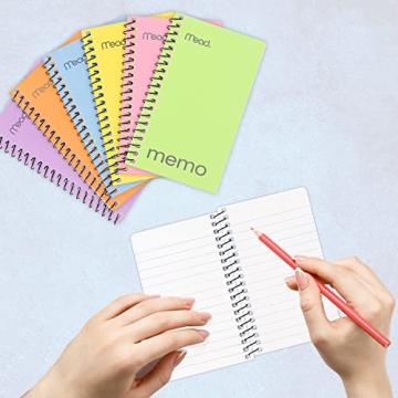Mead Small Spiral Notebook Set - 12 Pocket Notebooks