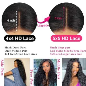ACIWP Glueless Human Hair Wigs for Beginners - 20 Inch