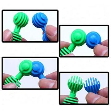 RAINBOW TOYFROG Star Flex STEM Building Toys for Kids