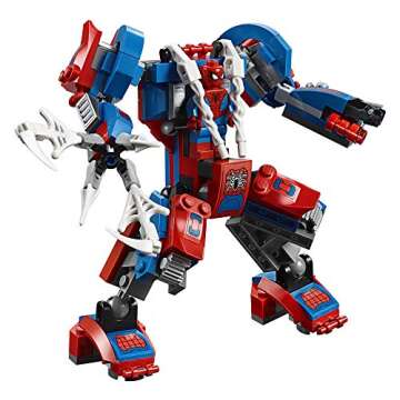 LEGO Super Heroes Marvel Spider Mech Vs. Venom 76115 Action Toy Building Kit with Web Shooter and Gripping Toy Claw Includes Spider-Man Minifigures Venom and Ghost Spider (604 Pieces)