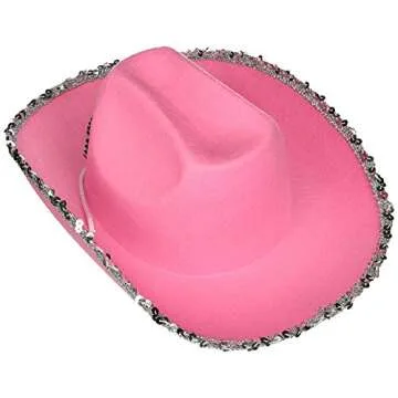 Rhode Island Novelty Child Pink Cowboy Hat with Blinking Tiara