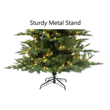 7 Foot Pre-lit Life-Like Fraser Fir Christmas Tree