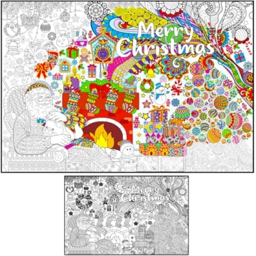Giant Christmas Coloring Poster - Fun Family Coloring Activity for All Ages