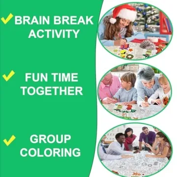 Giant Christmas Coloring Poster for All Ages - Fun Art Activity