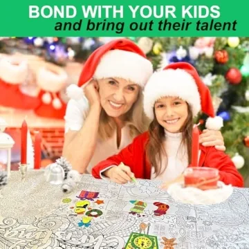 Giant Christmas Coloring Poster for All Ages - Fun Art Activity
