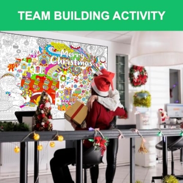 Giant Christmas Coloring Poster for All Ages - Fun Art Activity
