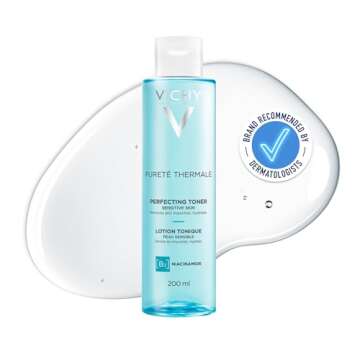 Vichy Pureté Thermale Perfecting Facial Toner – Alcohol Free Hydrating Toner for Sensitive Skin