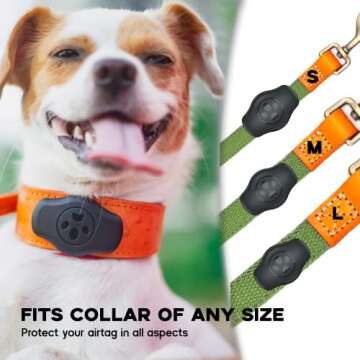 Durable Waterproof AirTag Holder for Dog Collars