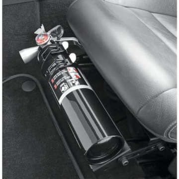 Compact HalGuard Chrome Fire Extinguisher for Cars