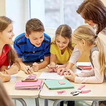 Honoson Punch Card and 100 Pieces Reward Punch Card, Handheld Kit, Single-Hole Paper Metal Piercer with Soft Grip, Home Office Supplies, Clothing Ticket Scrapbook Piercer Tool(Elegant)