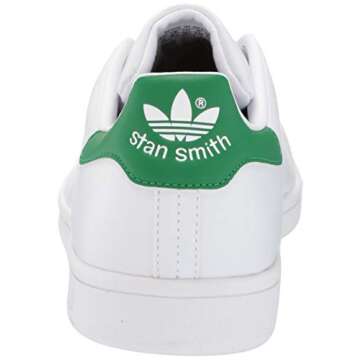 adidas Originals Men's Stan Smith (End Plastic Waste) Sneaker, White/White/Green, 10