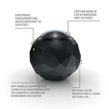 360fly 4K 360° HD Video Camera Adventure Companion