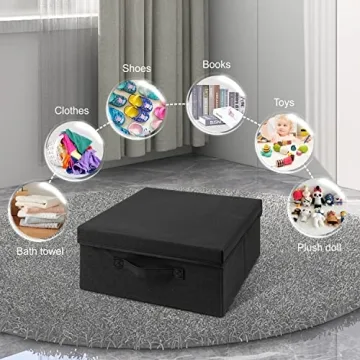 Augfox Stylish Stackable Storage Bins for Home Organization
