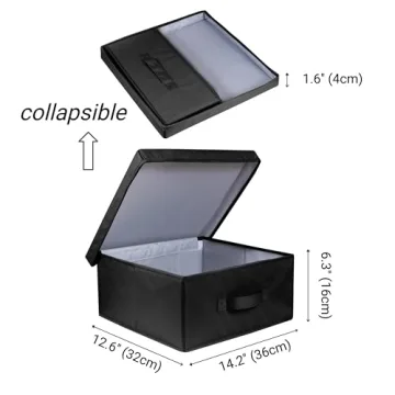 Augfox Stylish Stackable Storage Bins for Home Organization