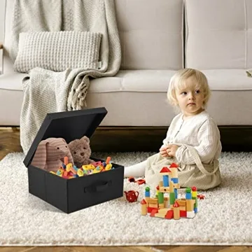 Augfox Stylish Stackable Storage Bins for Home Organization