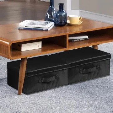 Augfox Stylish Stackable Storage Bins for Home Organization