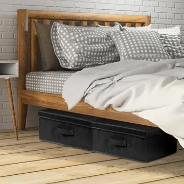 Augfox Stylish Stackable Storage Bins for Home Organization