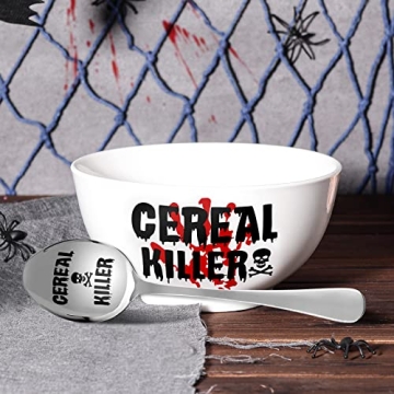 Funny Cereal Killer Bowl and Spoon Set for Him