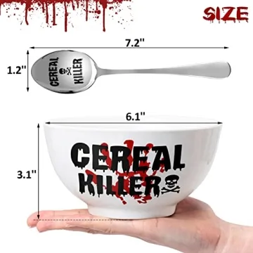 Funny Cereal Killer Bowl and Spoon Set for Him