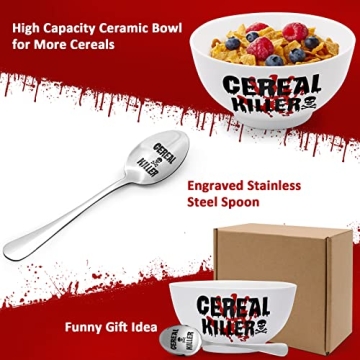 Funny Cereal Killer Bowl and Spoon Set for Him