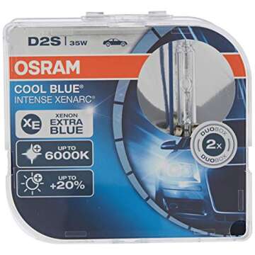 OSRAM Xenarc Cool Blue Intense D2S Xenon Car Headlight Bulbs (Twin) 66240CBI-HCB