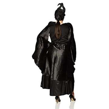Disguise Women's Disney Maleficent Christening Gown Deluxe Costume, Black, 12-14