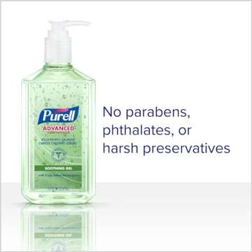 PURELL Advanced Hand Sanitizer Soothing Gel, Fresh Scent, 12 fl oz Pump Bottle (Pack of 12) - 3639-12