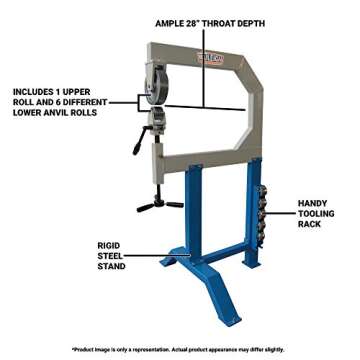 Baileigh 28-Inch English Wheel, 18-Gauge Mild Steel (EW-28)