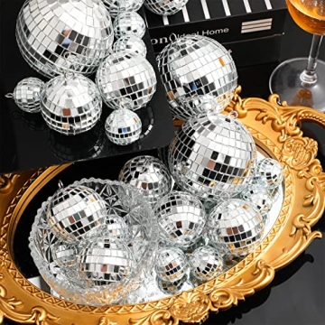 Blulu Mirror Disco Balls - 45 Piece Mini Ornaments