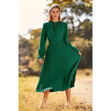 PRETTYGARDEN Women’s Fall Midi Dress - Stylish & Comfortable
