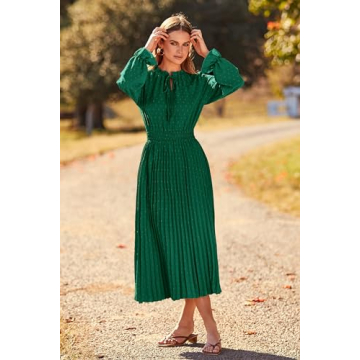 PRETTYGARDEN Women’s Fall Midi Dress - Stylish & Comfortable