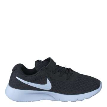 NIKE Boy's Tanjun (TDV) Running Shoes (10 M US Toddler, Black/White-White), 10 Toddler