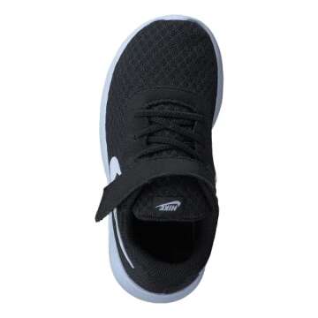 NIKE Boy's Tanjun (TDV) Running Shoes (10 M US Toddler, Black/White-White), 10 Toddler